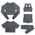 Conjunto Feminino Fitness Yoga - 5 peças - Preços ao Alcance