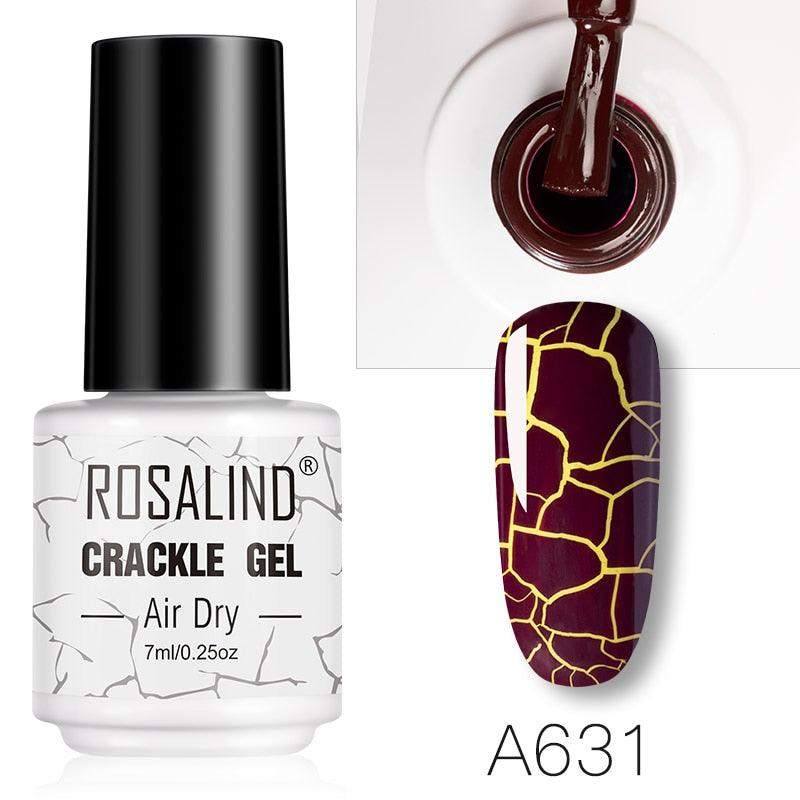 Esmalte de Unha Gel Rosalind - Efeito Crackle - Preços ao Alcance