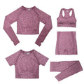 Conjunto Feminino Fitness Yoga - 5 peças - Preços ao Alcance