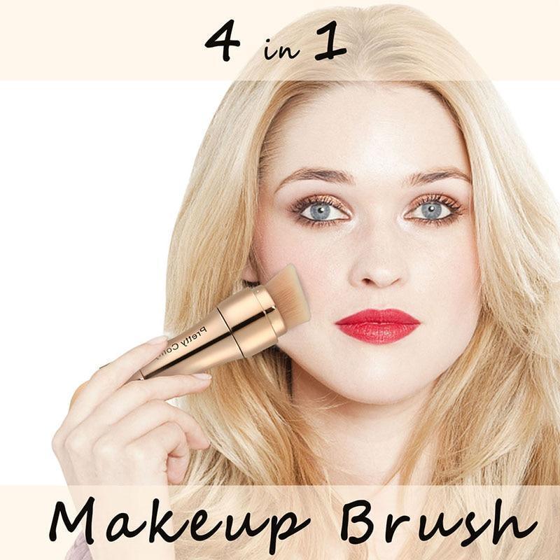 Pincel para Maquiagem 4 em 1 - Make Beauty - Preços ao Alcance