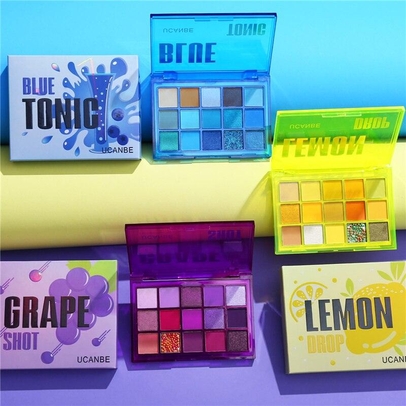 Paleta de Sombras UCANBE - 15 Cores - Preços ao Alcance