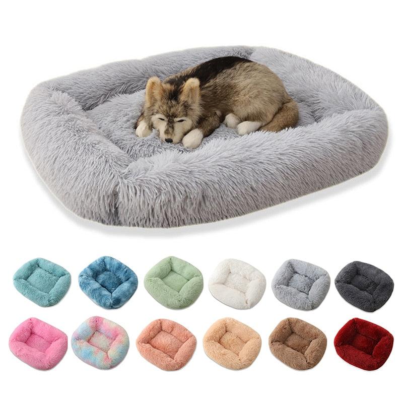 Cama para Cachorros e Gatos - Plush Square - Preços ao Alcance