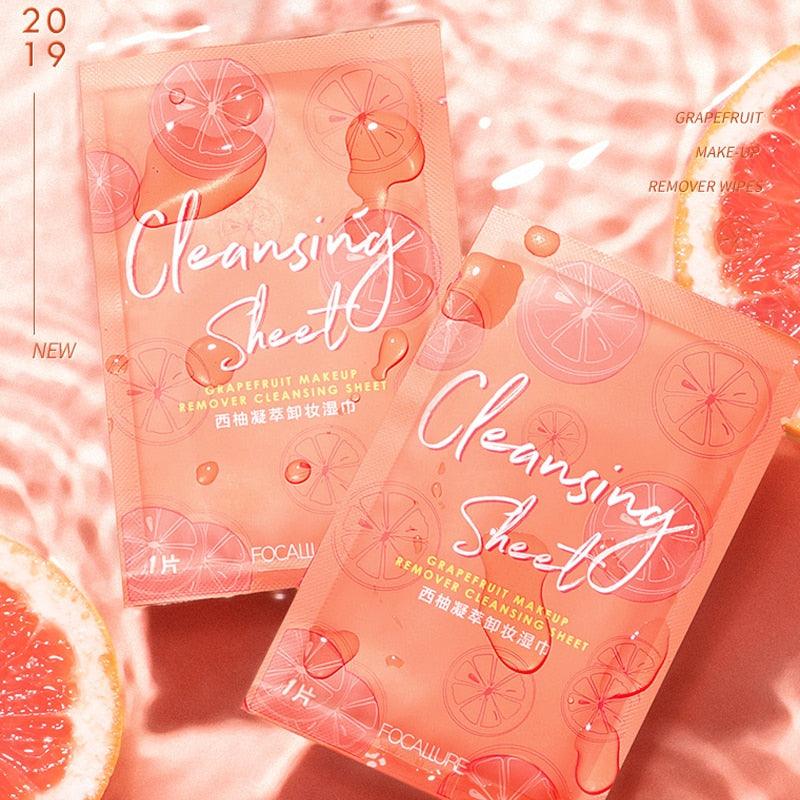 Lenço Demaquilante Focallure Grapefruit - Preços ao Alcance