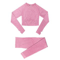 Conjunto Feminino Fitness Yoga Manga Longa - 2 peças - Preços ao Alcance