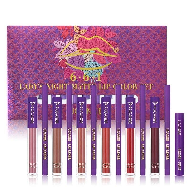 Kit Maquiagem Lábial UCANBE - 13 peças - Preços ao Alcance