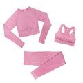 Conjunto Feminino Fitness Yoga - 3 peças - Preços ao Alcance
