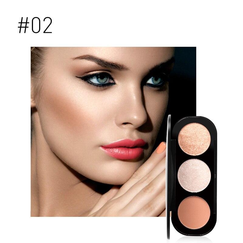 Paleta de Iluminador Focallure - 3 Cores - Preços ao Alcance