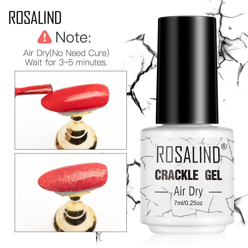 Esmalte de Unha Gel Rosalind - Efeito Crackle - Preços ao Alcance