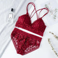 Conjunto Lingerie em Renda Strap - Preços ao Alcance