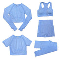 Conjunto Feminino Fitness Yoga - 5 peças - Preços ao Alcance