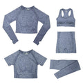 Conjunto Feminino Fitness Yoga - 5 peças - Preços ao Alcance