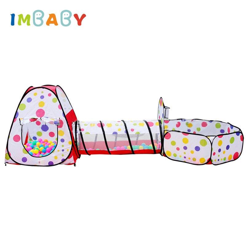 Piscina de Bolinha Infantil 3 em 1 - Play Tent Imbaby - Preços ao Alcance
