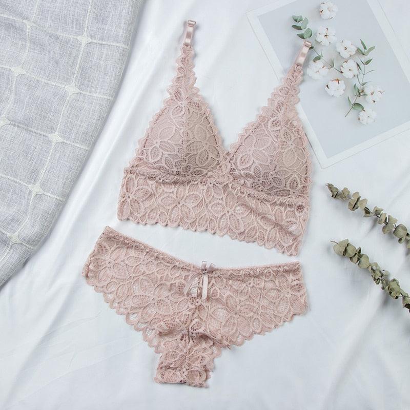 Conjunto Lingerie em Renda Basic - Preços ao Alcance