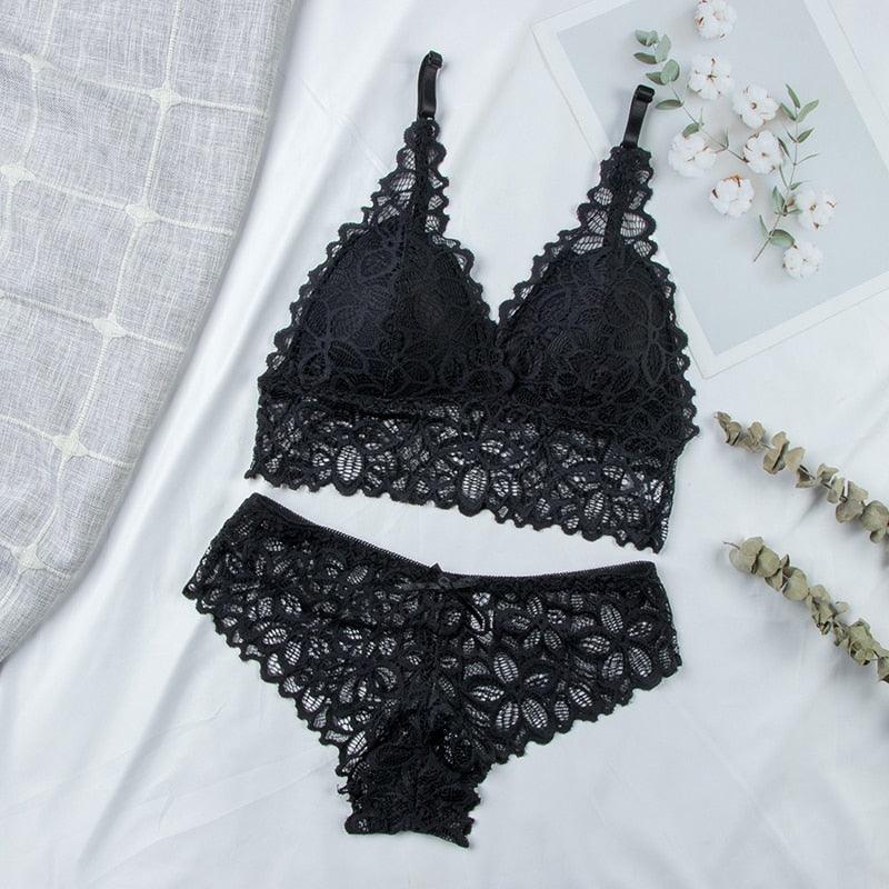 Conjunto Lingerie em Renda Basic - Preços ao Alcance