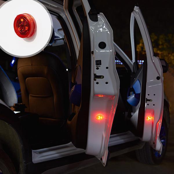 4 Peças de Conjunto de Luz de Segurança para Porta de Carro - Preços ao Alcance