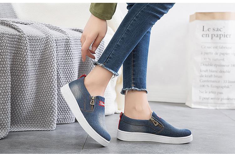 Tênis Casual Slip Denim - Preços ao Alcance