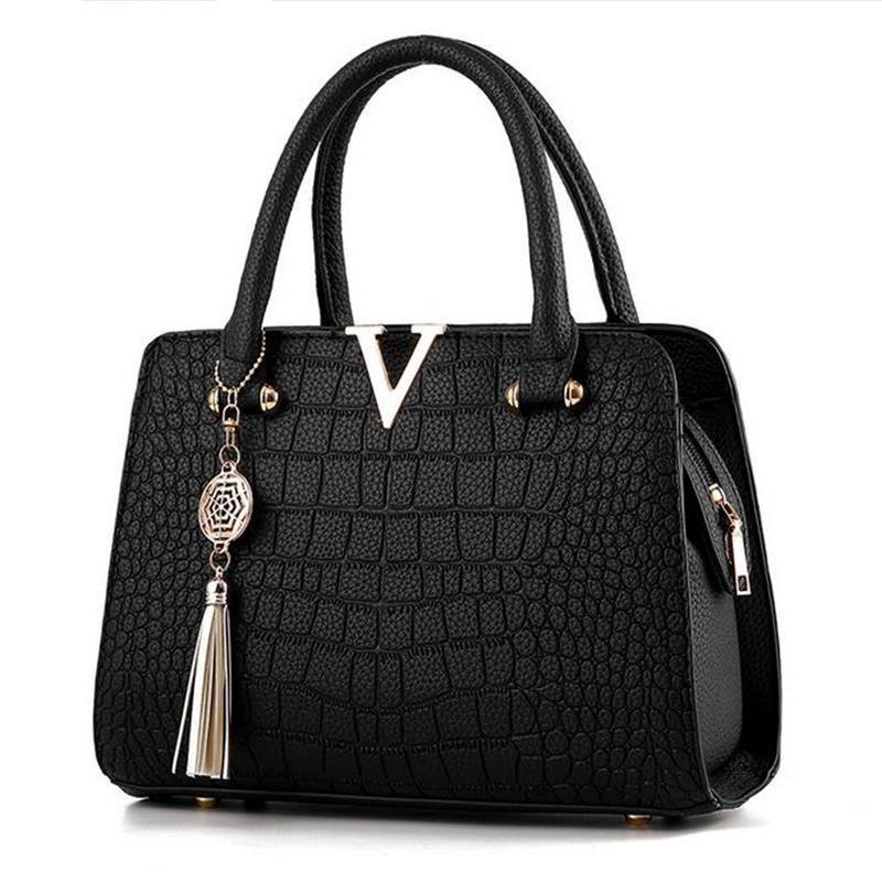 Bolsa de Couro Crocodile - Frete Gratis - Preços ao Alcance