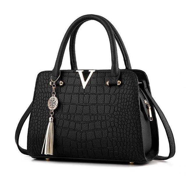 Bolsa de Couro Crocodile - Frete Gratis - Preços ao Alcance