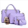 Kit Bolsas Femininas 4 peças Classic Bella + BRINDE Chaveiro Ursinho - FRETE GRÁTIS - Preços ao Alcance