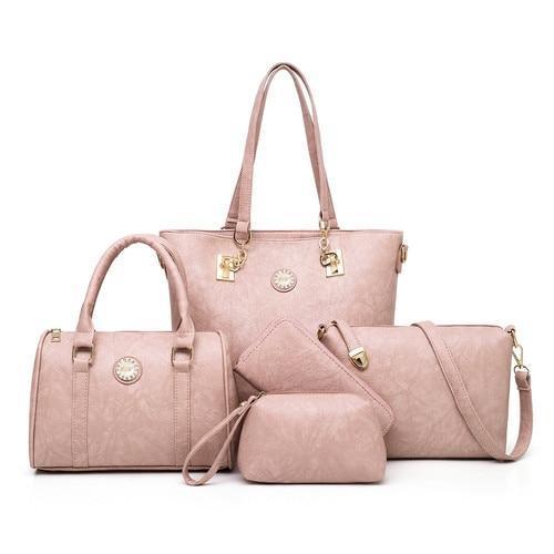 Conjunto Bolsa Luxo Feminina - 05 Peças - Preços ao Alcance
