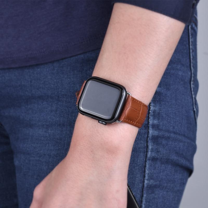 Pulseira de Couro para Apple Watch 38/40/42/44mm - Preços ao Alcance