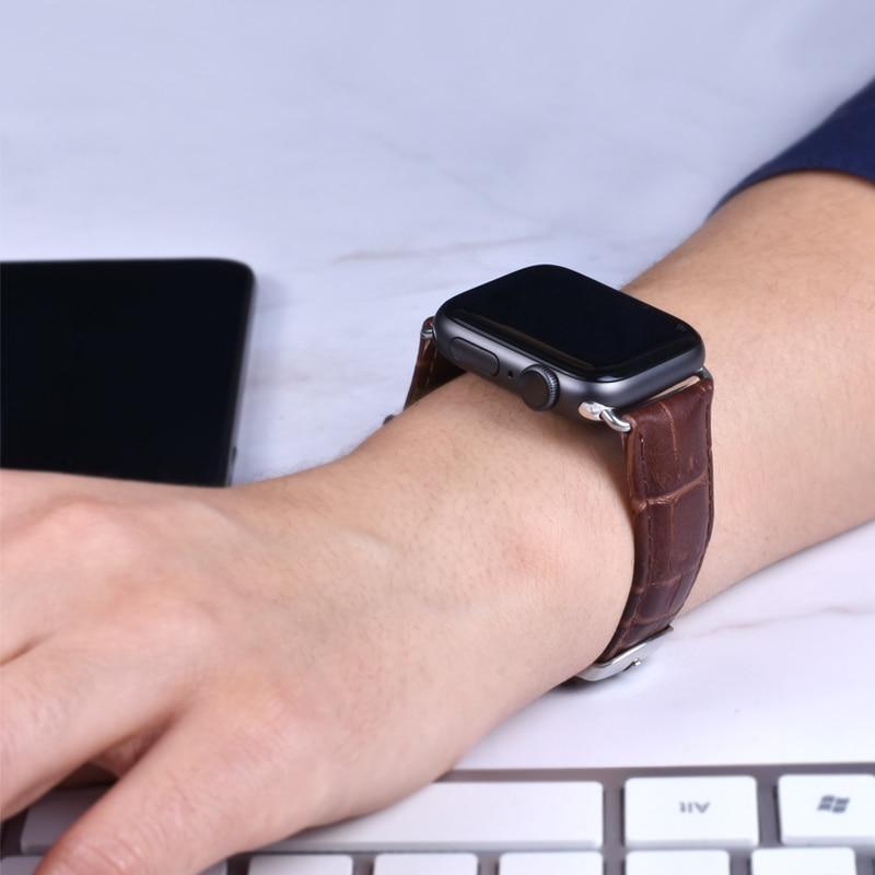 Pulseira de Couro para Apple Watch 38/40/42/44mm - Preços ao Alcance