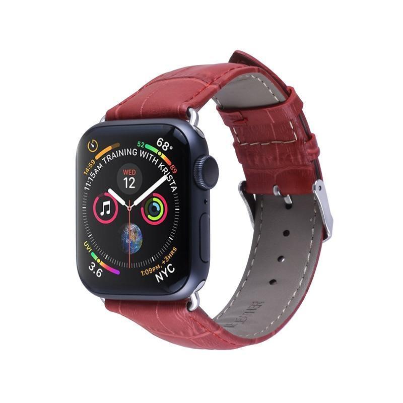 Pulseira de Couro para Apple Watch 38/40/42/44mm - Preços ao Alcance