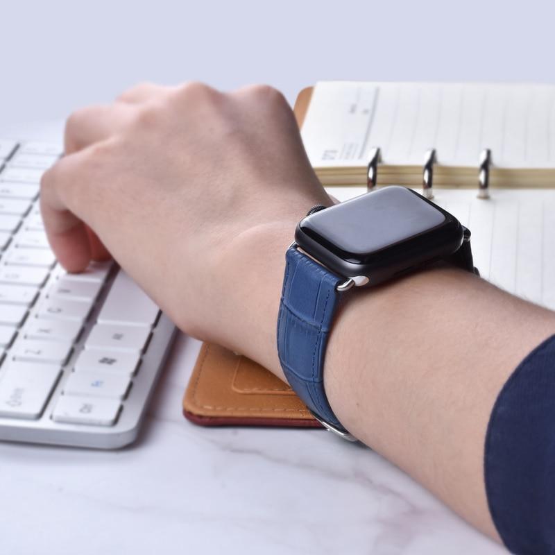 Pulseira de Couro para Apple Watch 38/40/42/44mm - Preços ao Alcance