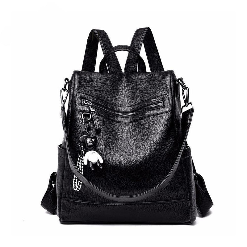 Bolsa Mochila Feminina Preta Stylus Antifurto - Frete Grátis - Preços ao Alcance