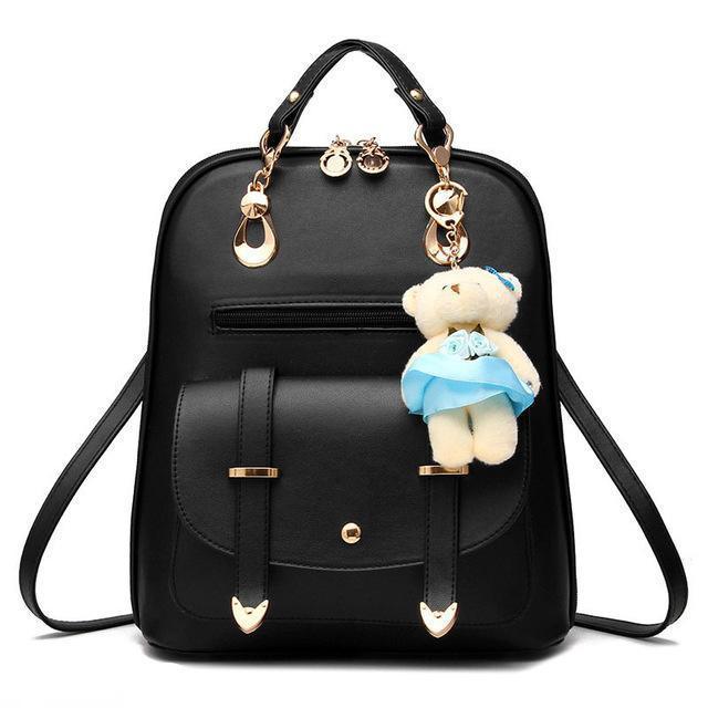 Bolsa Mochila Feminina com Ursinho - FRETE GRÁTIS - Preços ao Alcance