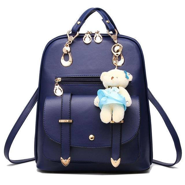 Bolsa Mochila Feminina com Ursinho - FRETE GRÁTIS - Preços ao Alcance
