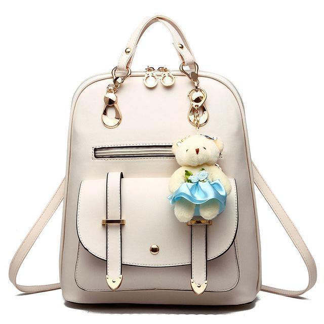 Bolsa Mochila Feminina com Ursinho - FRETE GRÁTIS - Preços ao Alcance