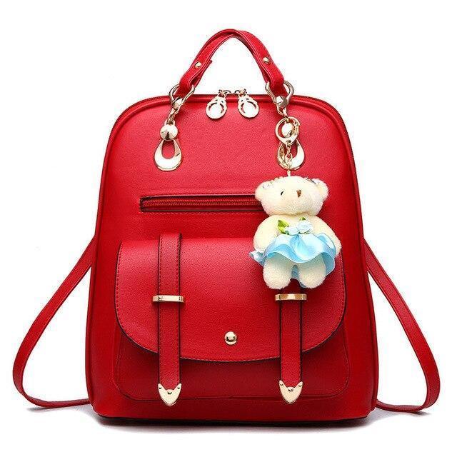 Bolsa Mochila Feminina com Ursinho - FRETE GRÁTIS - Preços ao Alcance