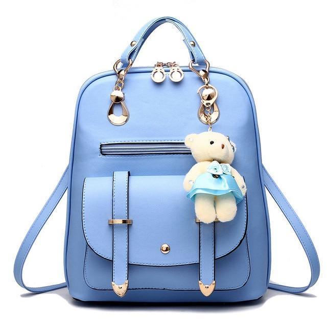 Bolsa Mochila Feminina com Ursinho - FRETE GRÁTIS - Preços ao Alcance