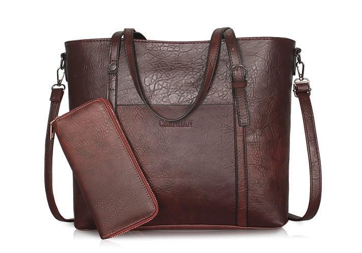 Bolsa Vintage com Carteira - FRETE GRÁTIS - Preços ao Alcance