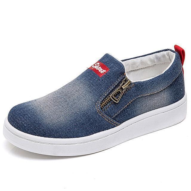 Tênis Casual Slip Denim - Preços ao Alcance