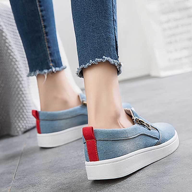 Tênis Casual Slip Denim - Preços ao Alcance