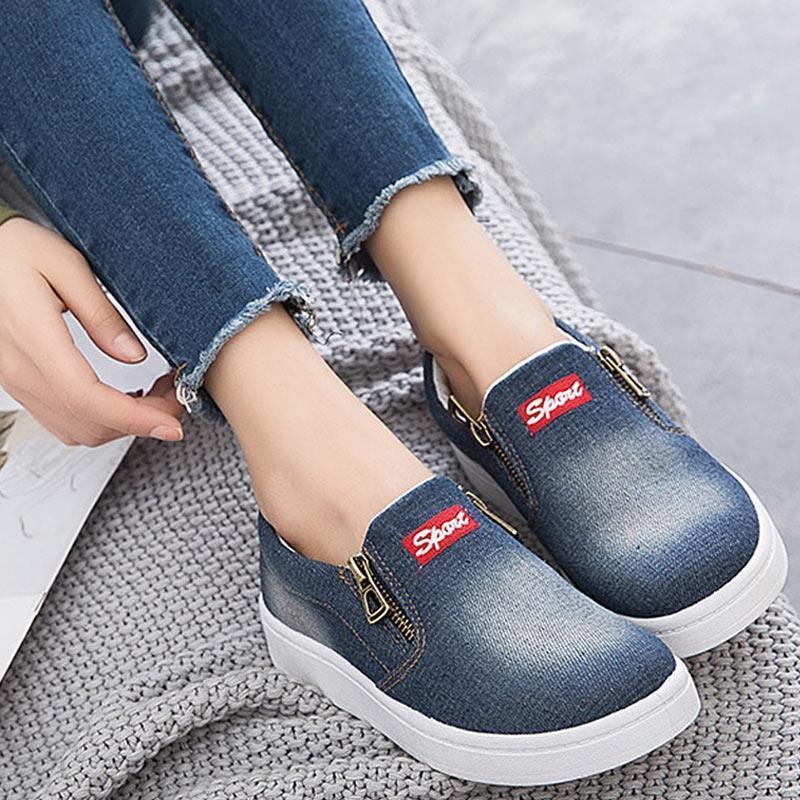 Tênis Casual Slip Denim - Preços ao Alcance