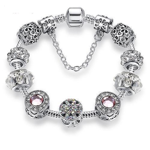 Pulseira com Berloque Crystal - Preços ao Alcance