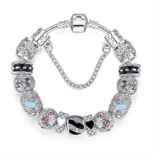Pulseira com Berloque Crystal - Preços ao Alcance