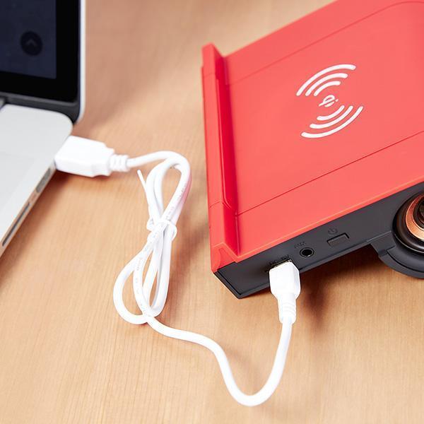 Carregador Wireless para celular com Caixa de Som Bluetooth - Preços ao Alcance