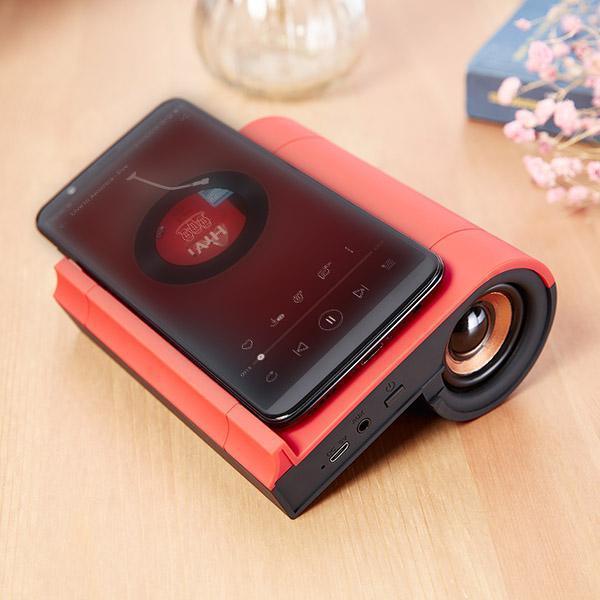 Carregador Wireless para celular com Caixa de Som Bluetooth - Preços ao Alcance